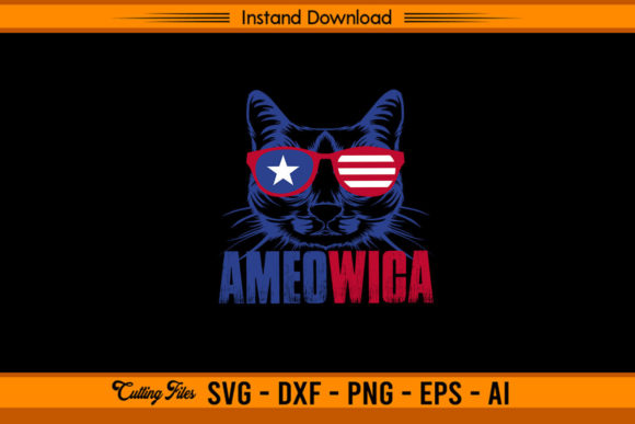 Ameowica Funny 4Th of July Graphics for Crafts
