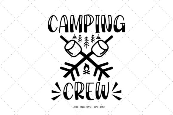 Camping Crew Graphics for Crafts