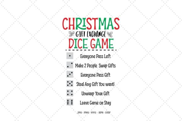 Christmas Gift Exchange Graphics for Crafts