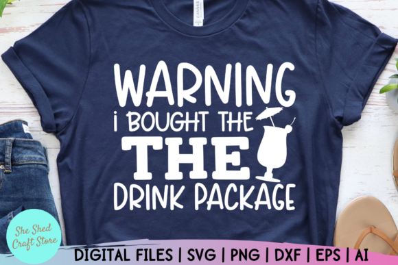 Fun Drink Cruise Shirt Graphic for Crafts and Web Design