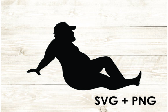 Funny Sexy Fat Guy Trucker SVG for Crafts and Graphics