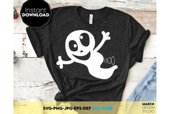 Happy Halloween Little Boo Spooky Shirt Graphics for Crafts