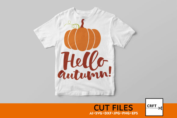 Hello Autumn 1015 Graphics for Crafts and Branding