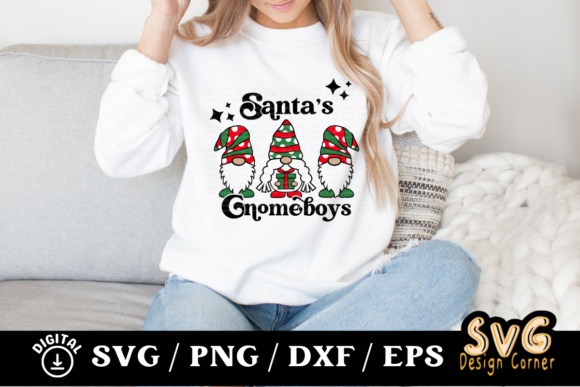 Santa s Gnomeboys Graphics for Crafts